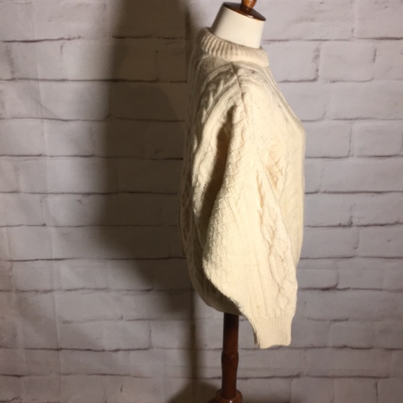 Callan Cable Knit Chunky Knit Wool Sweater - Picture 4 of 7